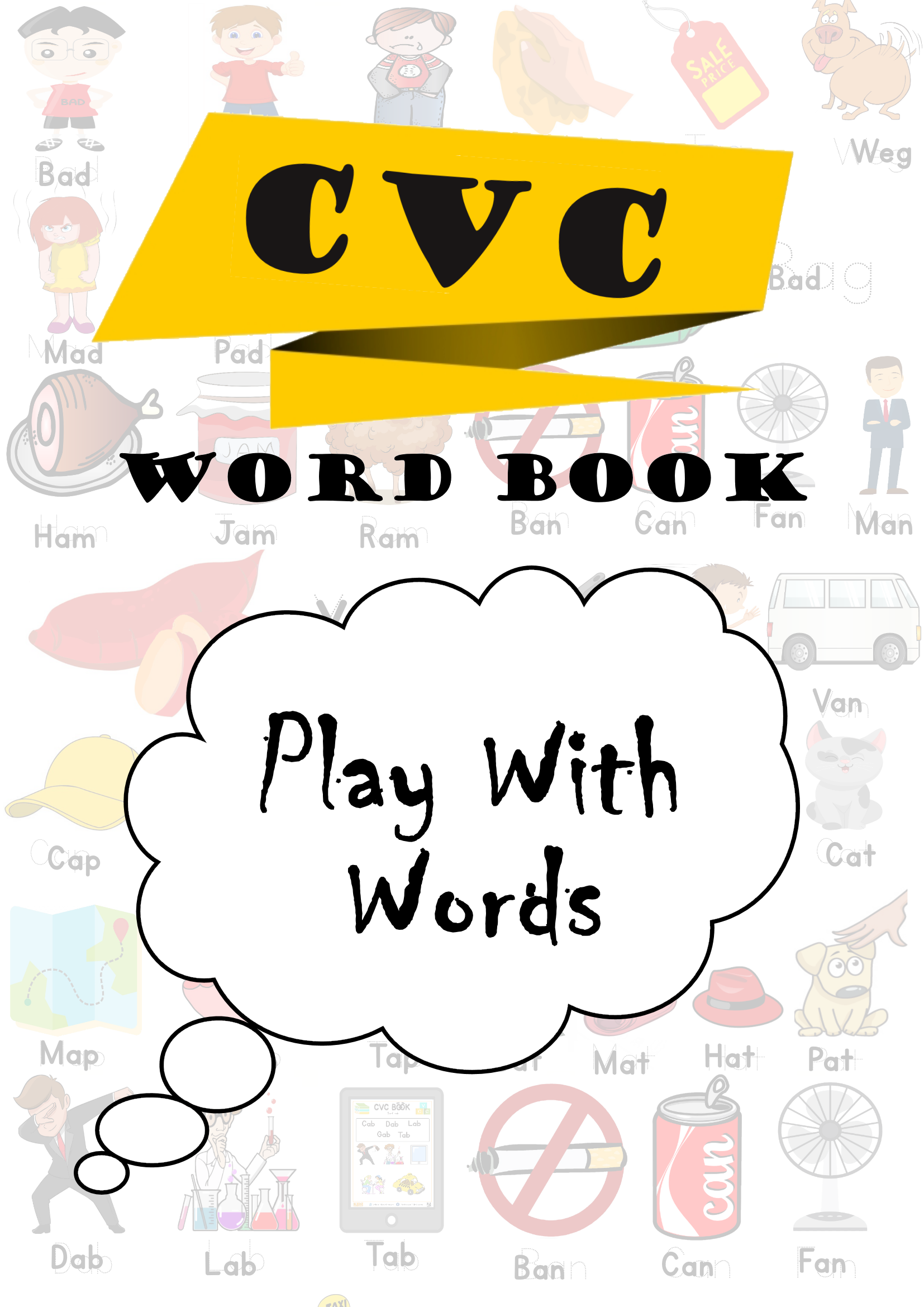 letter a cvc words printable worksheet